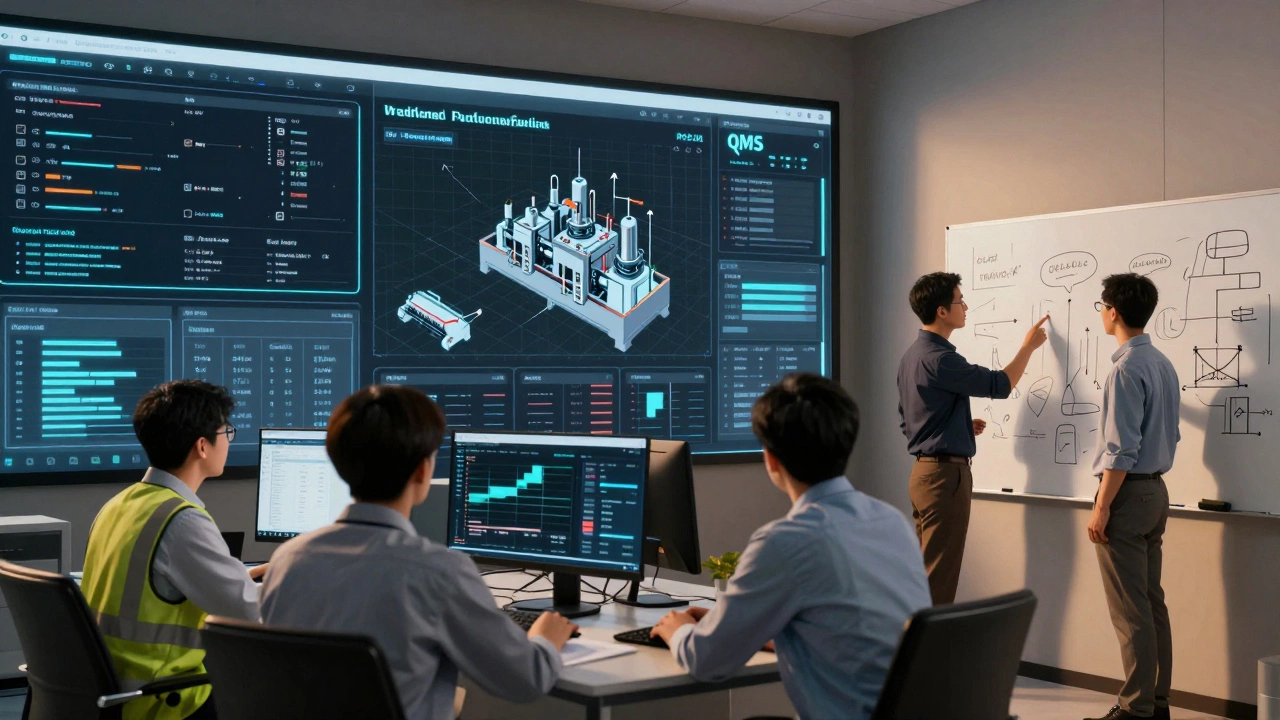 Команда в цифровом центре управления следит за жизненным циклом продукции.