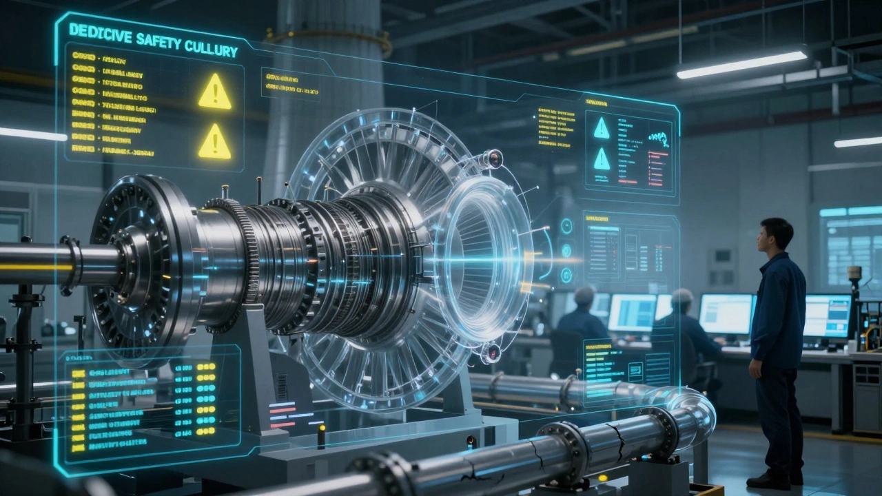 Инженеры анализируют цифровую модель оборудования для предсказания и предотвращения аварий.