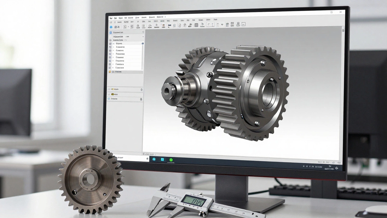 Инженерная рабочая станция с параметрической моделью редуктора
