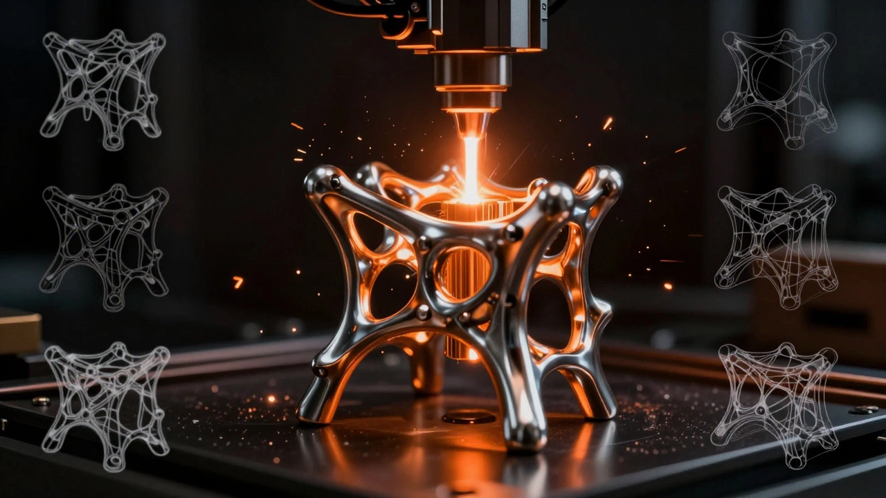 3D-печать сложной металлической детали методом генеративного дизайна